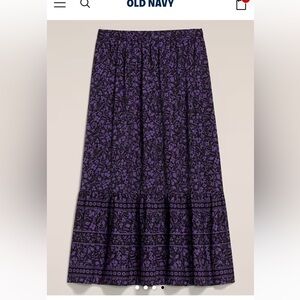Old Navy x Anna Sui Tiered Midi Skirt